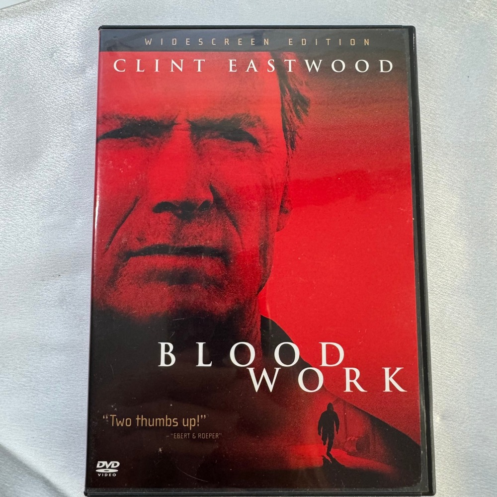 Warner Bros Blood Work DVD Clint Eastwood Widescreen R Mystery Thriller 2002
